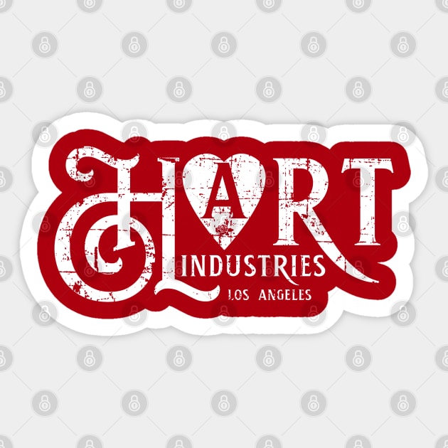 Hart to Hart, distressed Sticker by hauntedjack